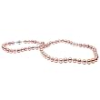 HinsonGayle Handpicked Ultra-Luster 6.5-7.0mm Naturally Pink Cultured Pearl Necklace (Sterling Silver)