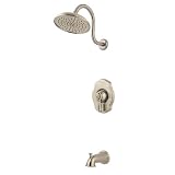 Price Pfister 808-VTKK Virtue Tub and Shower Faucet, Brushed Nickel