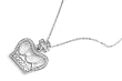 Sterling Silver CZ Necklaces - Crown - Chain: 16-18" (adjustable) Height: 31mm