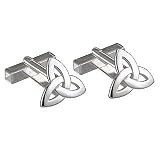 Sterling Silver Small Trinity Knot Cufflinks - Made in Ireland