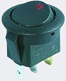 KFZ-Schalter, Ein/Aus, rote LED