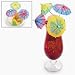 Parasol Picks W/ Large Hibiscus Flower (12 dozen) - Bulk [Toy]
