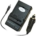 Sony Cybershot DSC-W70, DSC-W80, DSC-W90 - Replacement Battery Charger (Incl. Car Plug Adapter)