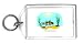Keychain with sea, fish, brachygobius, spec