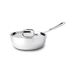 Buy All Clad Stainless Steel 3-Quart Saucier Pan with Lid