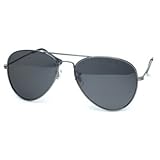 HOTLOVE Premium Sunglasses UV400 Lens Whole Black Frame Metal Fashion Aviator