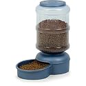Petmate Large Le Bistro Feeder in Mystic Blue, Large Color:Blue