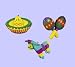 3 FIESTA pinata party CINCO de MAYO Ceiling Fan Pull NU