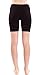 Clothes Effect Ladies Black Mid Thigh Cotton Spandex Active Shorts
