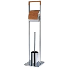 Zeller 18601 WC-Garnitur, Bamboo/Chrom / 18.5 x 18.5 x 75