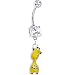 Surgical Steel Baby Giraffe Belly Ring Surgical Steel Baby Giraffe Belly Ring