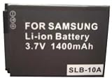Nextop-Brand New Samsung SLB-10A 1400mAh COMPATIBLE Battery for Samsung Digimax L100, Samsung Digimax L110, Samsung Digimax L210, Samsung Digimax M110, Samsung Digimax P800, Samsung Digimax P1000