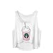 JETTINGBUY Women Short-cut Tops Crop Top Vest Tank Tops Digital 3D Print T Shirt X-Large