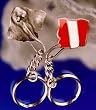 Stingray Pewter Key Chain