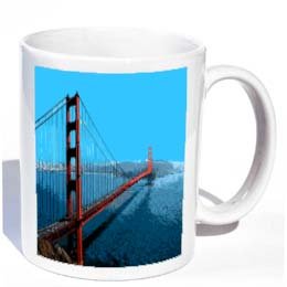 Golden Gate Bridge San Francisco Pop Art Coffee Mug