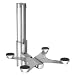 Barkan 80 Elegant Audio Video Shelf in Silver for DVD Video Xbox PS3