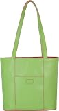 Baekgaard Apple Green Coral chic Genuine leather tote handbag