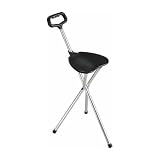 Drive Medical Deluxe Folding Cane Seat, Black