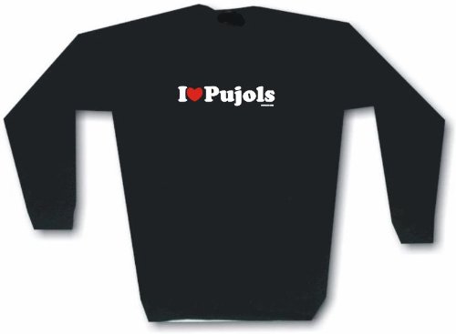 I Heart (Love) Pujols Men's Sweat Shirt XL-Black