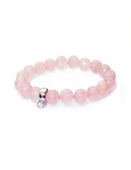 Chrysalis Cut Rose Quartz Stretch Charm Bracelet CRB0002CUTRSQZ