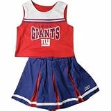 Reebok Two Piece New York Giants NFL Cheerleader Uniform Set (Size 2T to 4T)