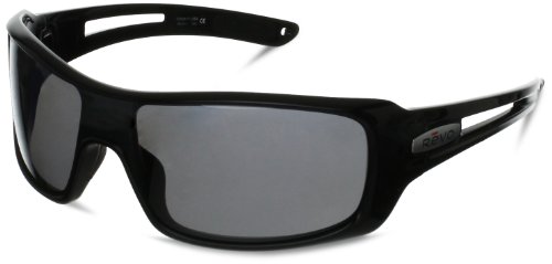 Revo Backbay 4055-01 Polarized Round Sunglasses,Polished Black Frame/Graphite Lens,One Size On Sale