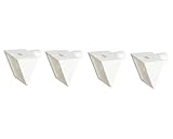 アイワ 棚ダボ 5φ穴用 5×7mm 平受 ネジ穴 ホワイト 4個入り AP-1457W