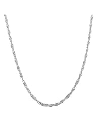 Sterling Silver 2.1-mm Singapore Chain
