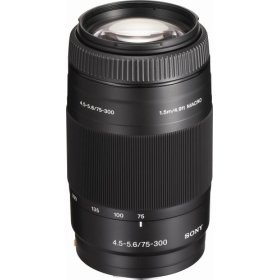 Sony 75-300mm f/4.5-5.6 Compact Super Telephoto Zoom Lens for Sony Alpha Digital SLR Camera