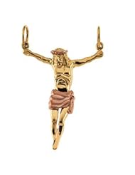 Clevereves 14K Yellow Gold 60.00X50.50 mm Crucifix Pendant