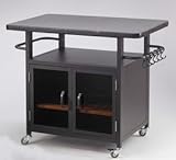 IMAGE OF Bistro Grill Cart w/ Granite Top Glass Doors