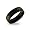 Eve's Addiction Black Plated Stainless Steel Fleur de Lis Ring, 5