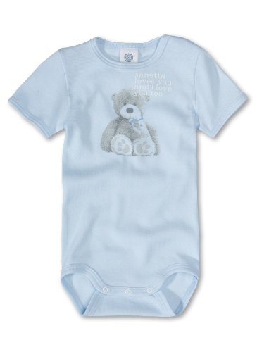 Sanetta Baby - Jungen Babybekleidung/ Unterw&auml;sche/ Bodys, Tierdruck 321237, Gr. 68, Blau ( Preisvergleich