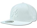Atlanta Braves White On White 59FIFTY Cap / Hat