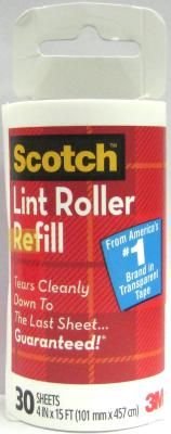 Scotch Lint Rollers Refill 30 Sheets (3-Pack)
