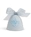 Lladro 2009 Christmas Bell, White with Blue Accent
