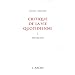 Critique de la vie quotidienne. Introduction, tome 1