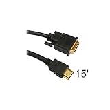 DVI to HDMI Cable 15ft Male-Male