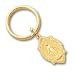 Gold-plated Large Oval Miraculous Mary Medal Key Ring