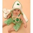 Sckoon Organic Cotton Hooded Towel Green Pear Sckoon Organic Cotton Hooded Towel Green Pear