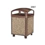 Rubbermaid-Brown Landmark Trashcan Steel 48G (3988BN) Category: Material Transport Products