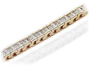 9ct Gold Diamond Tennis Bracelet
