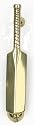 Solid Polished Brass Door Knocker - Cricket Bat