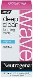 Neutrogena Wave Deep Clean Foaming Pad Refills, 30 Count