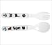 Fork Spoon Set Baby Cie Pirates Colorful Melamine Baby Dinnerware
