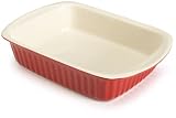 Good Cook 2.5 Quart Rectangle Ceramic Dish, Red Good Cook 2.5 Quart Rectangle Ceramic Dish, Red