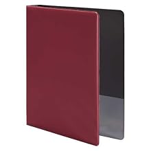 Wilson Jones Heavy Duty D-Ring Binder, 1.5-Inch Capacity, Dark Red (W384-34CPP)
