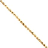 14K Gold 2mm Rope Chain 16