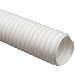 Flexadux T-7 Thermoplastic Rubber Duct Hose, White, For Use With Dust, Chips, Shavings