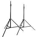 CowboyStudio Set of Two 7 ft Photography Light Stands with Cases